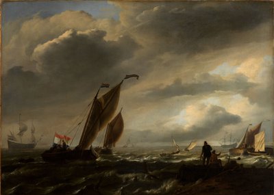 Leicht bewegte See mit Schiffen von Ludolf Backhuysen