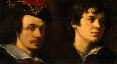 Zwei Köpfe (Ludovico Cardi genannt il Cigoli) von Ludovico Cardi