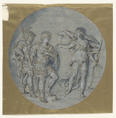 Diana spricht zu Aeneas und Achates von Ludovico Gimignani