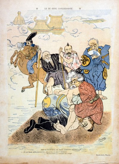 Karikatur von Braun, die Henri Brisson (1835-1912) darstellt (Gravur) von Ludwig Braun