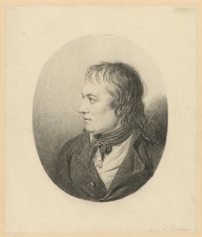 Männliches Brustbild im Medaillon von Ludwig Buchhorn