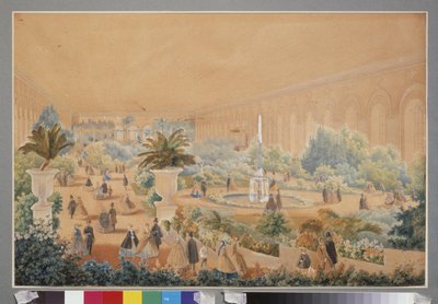 Blumenausstellung in der Reithalle von Moskau von Luigi Premazzi