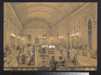 Die Treppe des kaiserlichen Bolshoi-Kamenny-Theaters in St. Petersburg von Luigi Premazzi