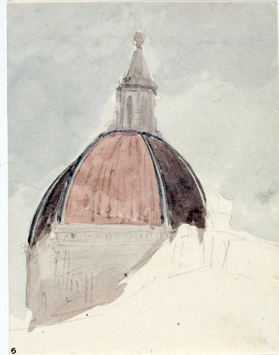 Kuppel der Kirche Santa Maria del Fiore, Florenz (Aquarell) von Luigi Garibbo