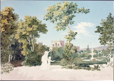 Ansicht der Villa Corsi in Sesto Fiorentino bei Florenz von Luigi Garibbo