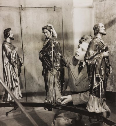 Drehende Statuen einer Uhr von Luigi Leoni