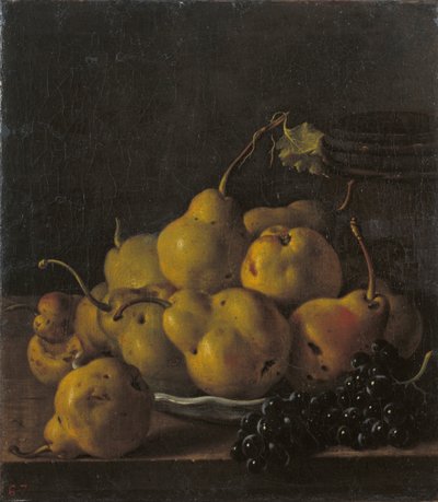 Stillleben mit Birnen und Trauben von Luis Egidio Melendez