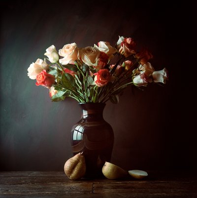 Stimmungsvolle Rosen und Birnen von Luiz Laercio