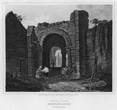 Eingangstor, Hexham Abbey, Northumberland von Luke (after) Clennell