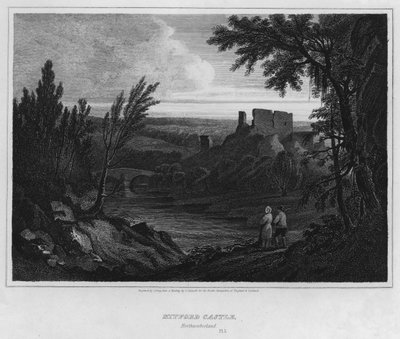 Mitford Castle, Northumberland von Luke (after) Clennell