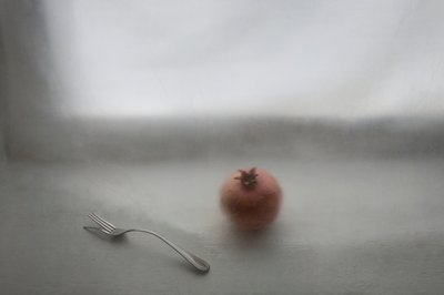 Sanftes Granatapfel-Stillleben von Lysenko Elena