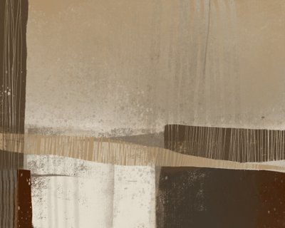 Erdige geometrische Abstraktion von MANSI SAXENA