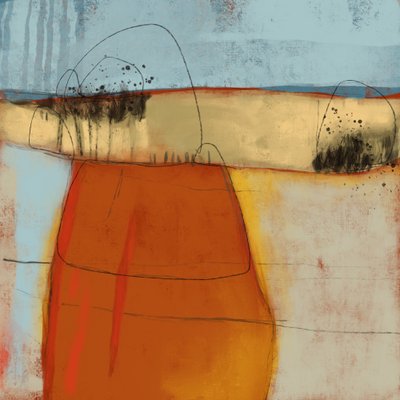 Gelassene Abstrakte Landschaft von MANSI SAXENA
