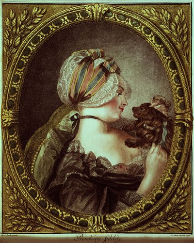 Provoking Fidelity, graviert von Louis Marin Bonnet von M.A. (after) Parelle