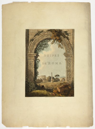 Titelseite zu Ruinen von Rom von M. Dubourg