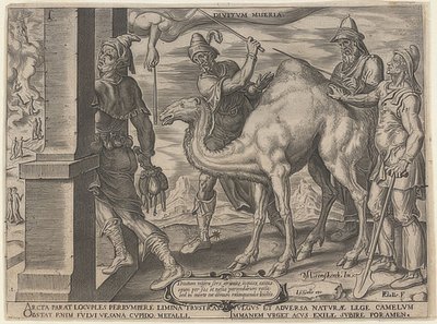 Reicher Mann und armer Lazarus von Maerten van Heemskerck