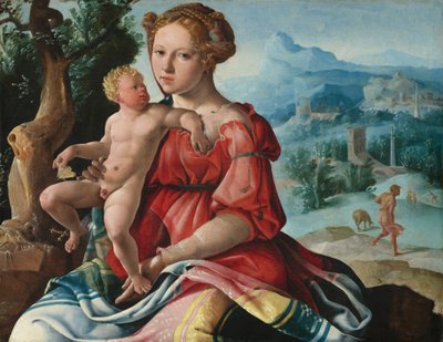 Die Rast auf der Flucht nach Ägypten, um 1530 von Maerten van Heemskerck