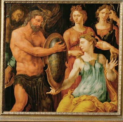 Vulkan überreicht Thetis den Schild für Achilles von Maerten van Heemskerck