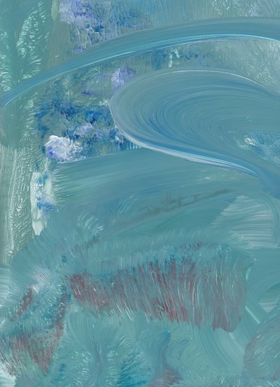 Flüssiges Blaues Abstrakt von Maira Ribena