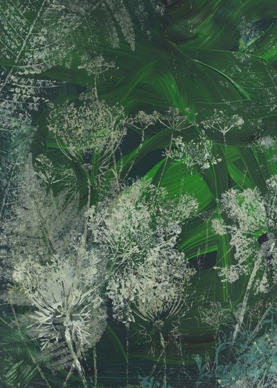 Grüne Wiesenblüten von Maira Ribena