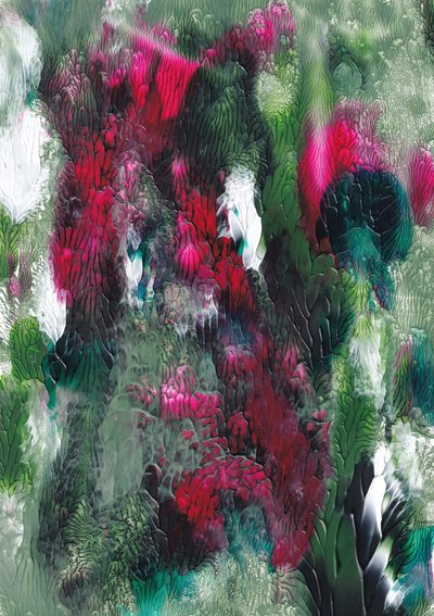 Lebhaftes Blumenabstrakt von Maira Ribena