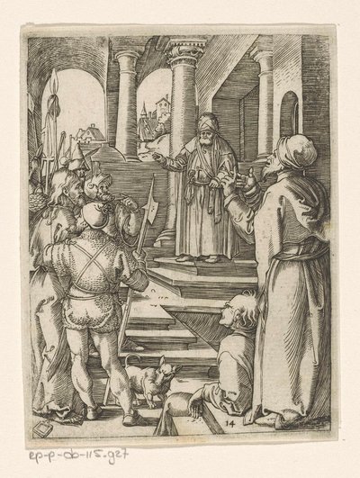 Christus vor Pilatus von Marcantonio Raimondi