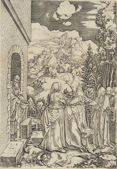 Die Heimsuchung von Marcantonio Raimondi