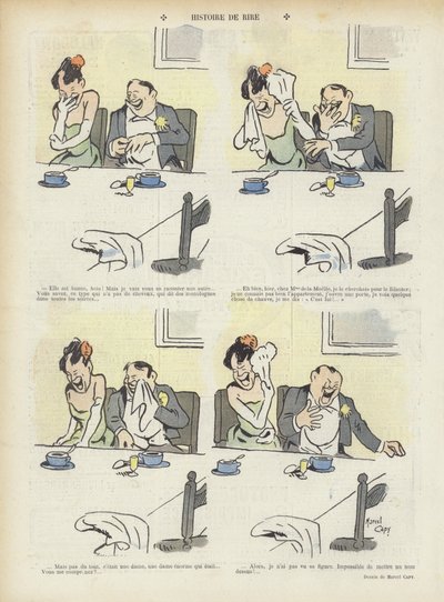 Illustration für Le Rire von Marcel Amable O.L. Capy
