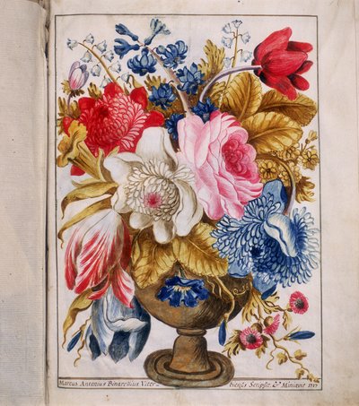 Illumination aus der "Bolla della Agregazione auta dalla Venerabile Archiconfraternita di San Rocco in Rom von Marco Antonio Binarelli