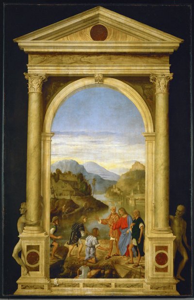 Jesus ruft die Söhne des Zebedäus, Jakobus und Johannes von Marco Basaiti