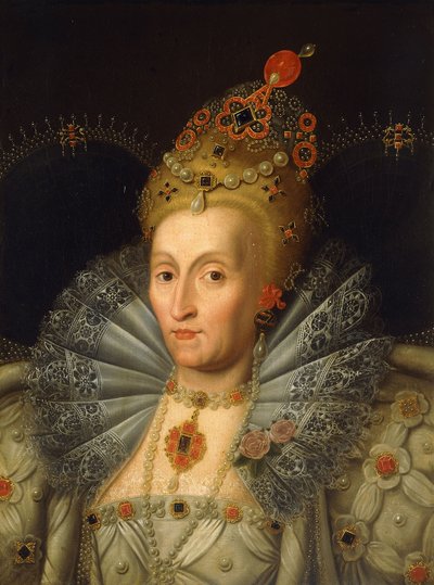 Porträt von Königin Elizabeth I., Büste von Marcus Gheeraerts