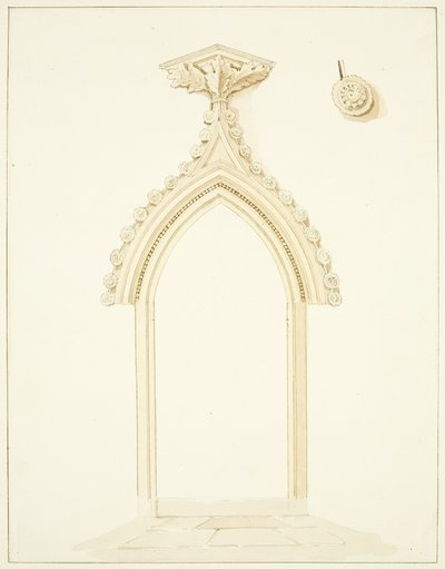 Tür des Vestraums der Kathedrale von Bristol von Marcus H. Homes