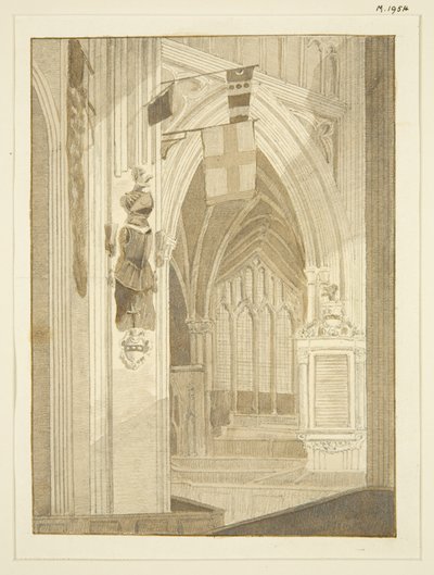 Penns Denkmal, Banner usw. in St. Mary Redcliffe von Marcus H. Homes