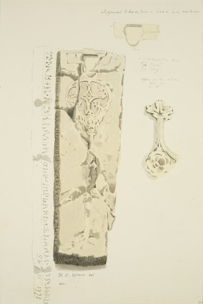 Grab in der Wand der Krypta von St. Nicholas gefunden von Marcus H. Homes