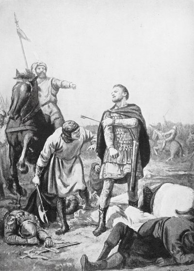 Die Gefangennahme des Kaisers Romanus Diogenes durch Alp Arslani im Jahr 1071 von Margaret (after) Dovaston