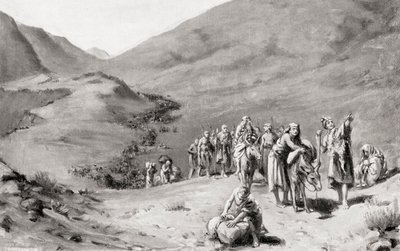 Migration der sumerischen Stämme, aus Hutchinsons Geschichte der Nationen, veröffentlicht 1915 von Margaret (after) Dovaston