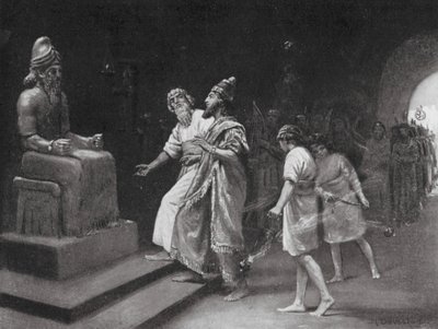 Tukulti-Ninib I im Tempel von Marduk von Margaret (after) Dovaston
