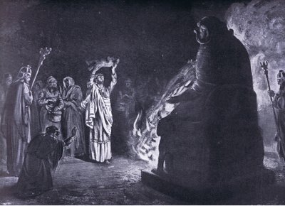Ein phönizisches Opfer an Moloch von Margaret Dovaston