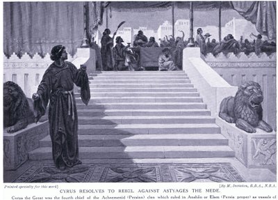 Cyrus beschließt, gegen Astyages den Meder zu rebellieren 550 v. Chr. von Margaret Dovaston
