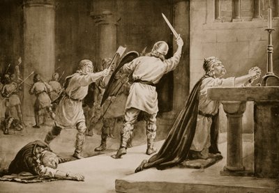 Der Mord an Knut dem Heiligen im Jahr 1086 von Margaret Dovaston