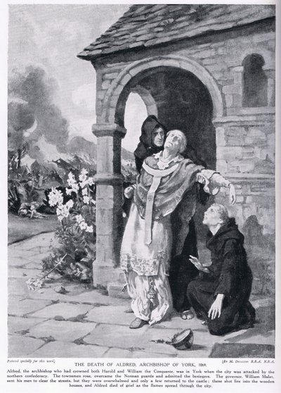 Der Tod von Aldred, Erzbischof von York AD1069 von Margaret Dovaston