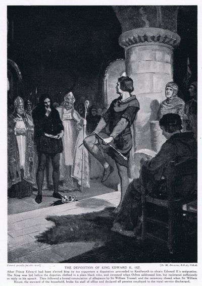 Die Absetzung von König Edward II 1327 n. Chr. von Margaret Dovaston