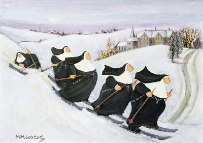 Skifahren von Margaret Loxton