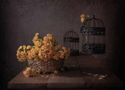 Rustikale gelbe Blumen von Margareth Perfoncio