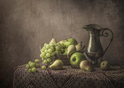 Vintage Frucht Stillleben von Margareth Perfoncio