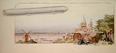Das Spiess-Zodiac-Luftschiff, veröffentlicht von Mabileau, Paris von Marguerite (fl.1909 14) Montaut