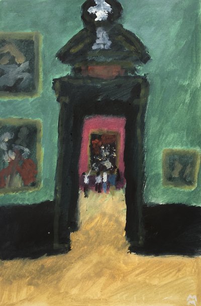 Grüner Raum im Wiener Museum von Maria Magenta