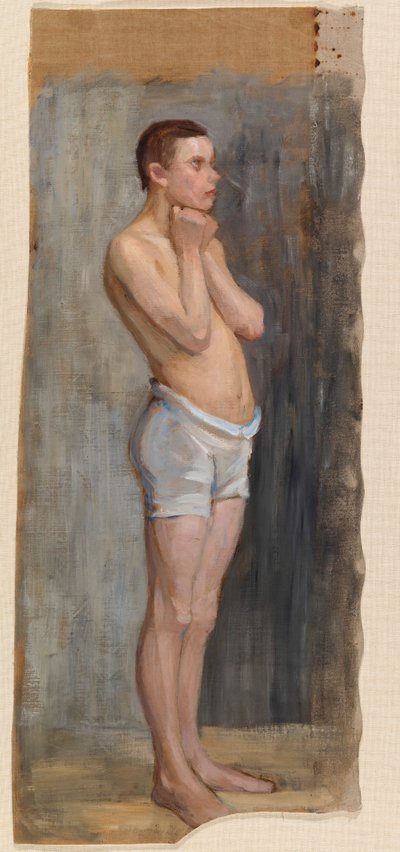 Aktstudie, stehender Junge von Maria Wiik