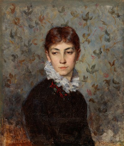 Porträt der Schwester des Künstlers, Miss Hilda Wiik von Maria Wiik