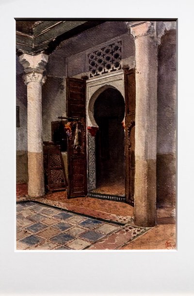 Maurischer Innenhof, Ecke, um 1870-71 von Mariano Fortuny